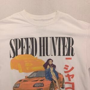 CVLA Casual Crew Neck Graphic Short Sleeve T Shirt Mens Size Medium M White